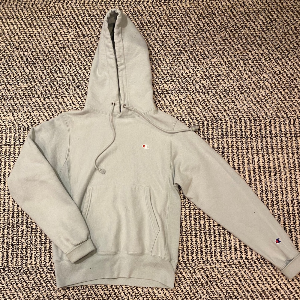 Urban Outfitters x Champion Light Teal Hoodie